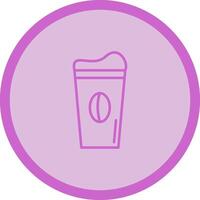 icono de vector de café con leche