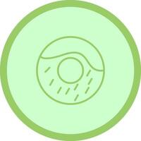 icono de vector de donut de crema