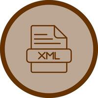 icono de vector xml