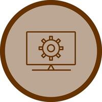 Computer Settings Vector Icon