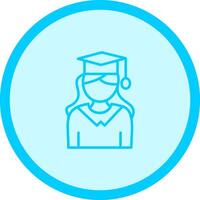 Female Graduate Vector Icon