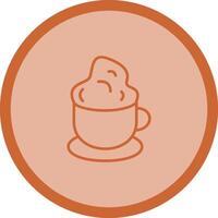 icono de vector de café cremoso