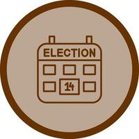 icono de vector de día de elección