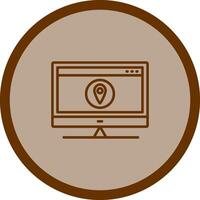 Location Web Advertising Vector Icon