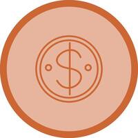 Dollar Coin Vector Icon