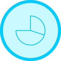 icono de vector de gráfico circular