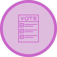 Ballot Paper Vector Icon