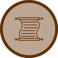 Scroll of Paper Vector Icon