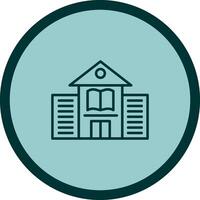 Library Building Vector Icon