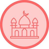 icono de vector de mezquita