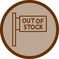 Out of Stock Vector Icon