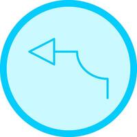 Arrow Pointing Left Vector Icon