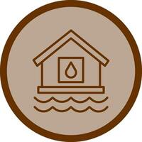 Water House Vector Icon