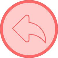 Left Back Arrow Vector Icon