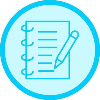 Spring Notebook Vector Icon