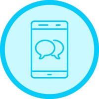 Double Message Bubble Vector Icon