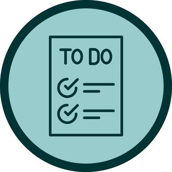 Today to Done Checklist Vector Icon