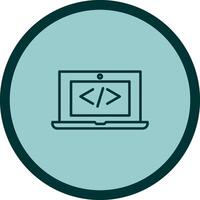Coding Computer Vector Icon