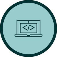 Coding Computer Vector Icon