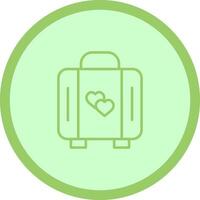 Lover Suitcase Vector Icon