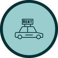 Rent a Car Vector Icon