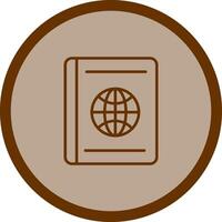 icono de vector de pasaporte