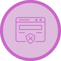 Unprotected Website Vector Icon