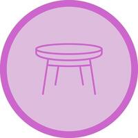 Small Table Vector Icon
