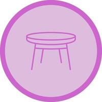 Small Table Vector Icon