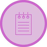 Notepad Vector Icon