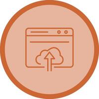 Upload Web Vector Icon