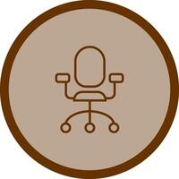 giratorio silla vector icono