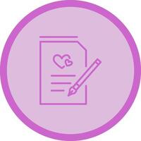 Marriage Contract Vector Icon