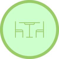 Lunch Table Vector Icon