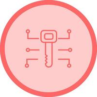 Electronic Key Vector Icon