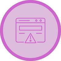 Web Error Vector Icon