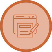 Blog Template Vector Icon