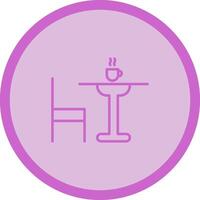 Tea Table Vector Icon