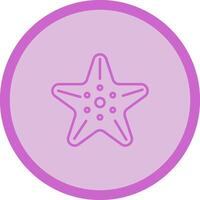 icono de vector de estrella de mar