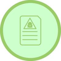 Bug Document Vector Icon