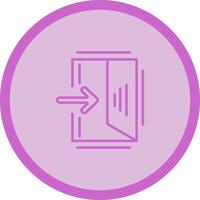 Exit Sign Vector Icon