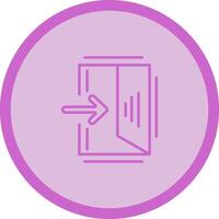 Exit Sign Vector Icon