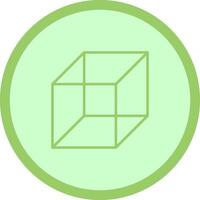 icono de vector de cubo