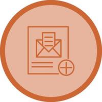 agregar icono de vector de correo