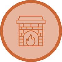 Fireplace Vector Icon