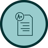 Graded Paper Vector Icon