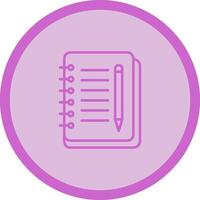 Notebook And Pen Vector Icon
