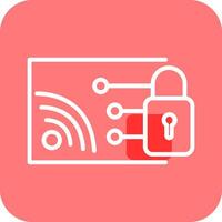 Protected WiFi Vector Icon