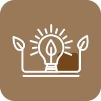 Ecology Bulb Vector Icon