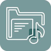 Music Folder Vector Icon